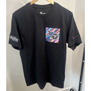 NIKE Tennessee Titans 2023 NFL Crucial Catch Sideline T-Shirt Men's Sz Large